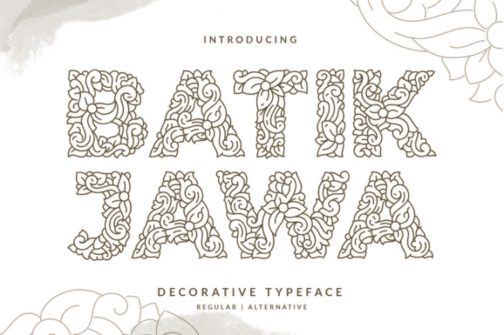 Batik Jawa Decorative Handwritten Font Download