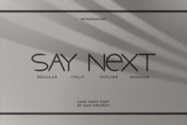 Say Next Font Download