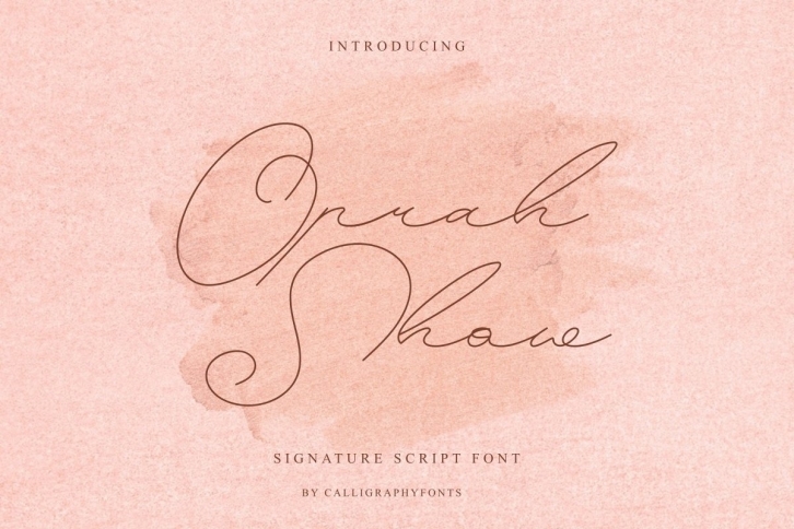 Oprah Show Font Download