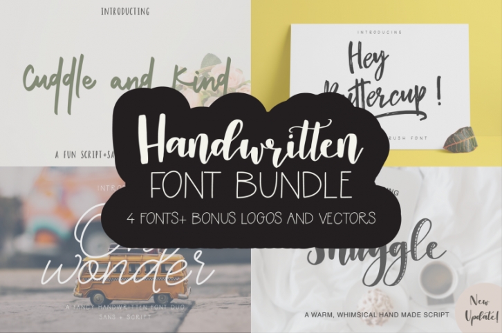 Handwritten Font Bundle Font Download