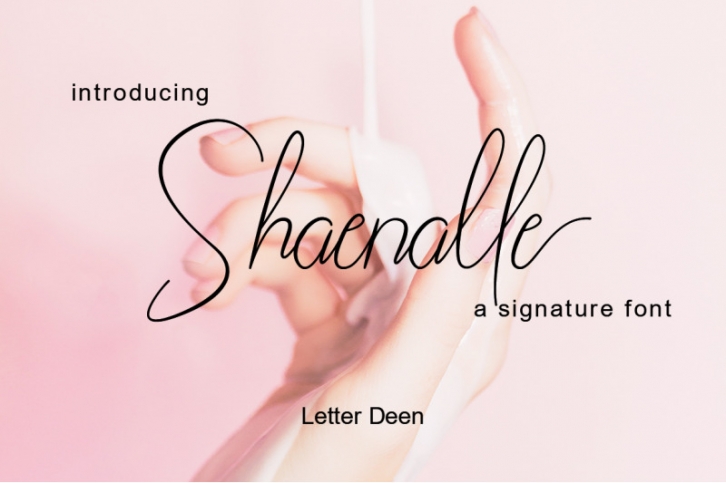 Shaenalle a Signature Font Font Download