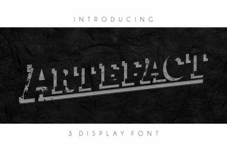 Artefactor - Display Font in 3 Version Font Download