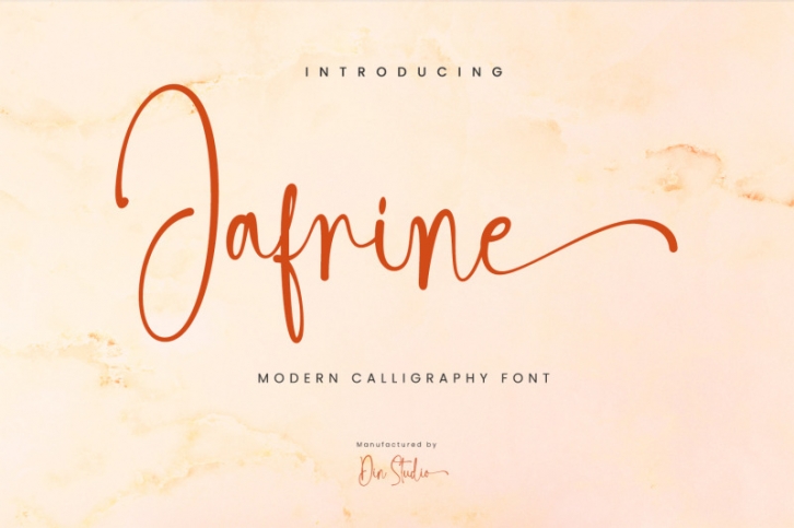 Jafrine-Modern Calligraphy Font Font Download