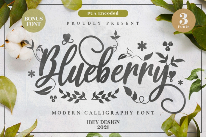 Blueberry - Modern Calligraphy Font Download