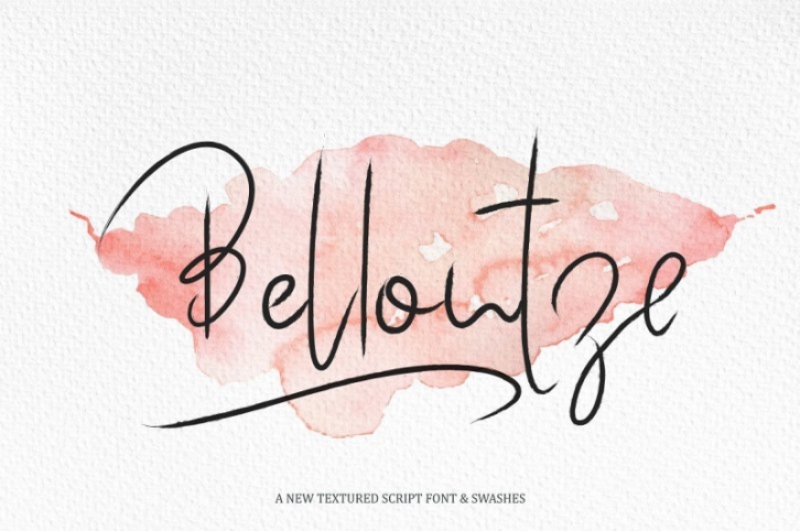 Bellontze.Textured script & swashes Font Download