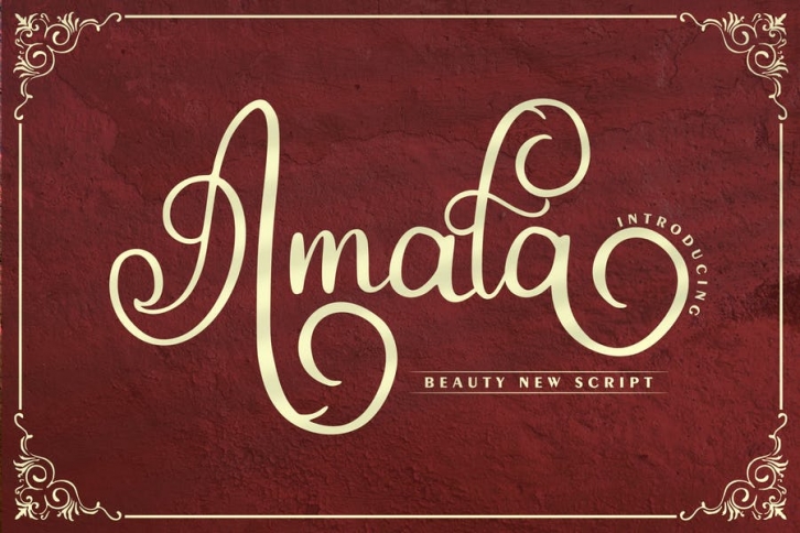 Amala | Beauty New Script Font Font Download