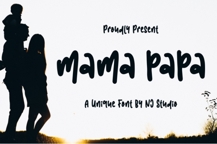 papa mama Font Download