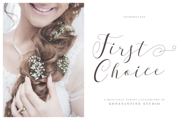 First Choice – Wedding Calligraphy Font Font Download