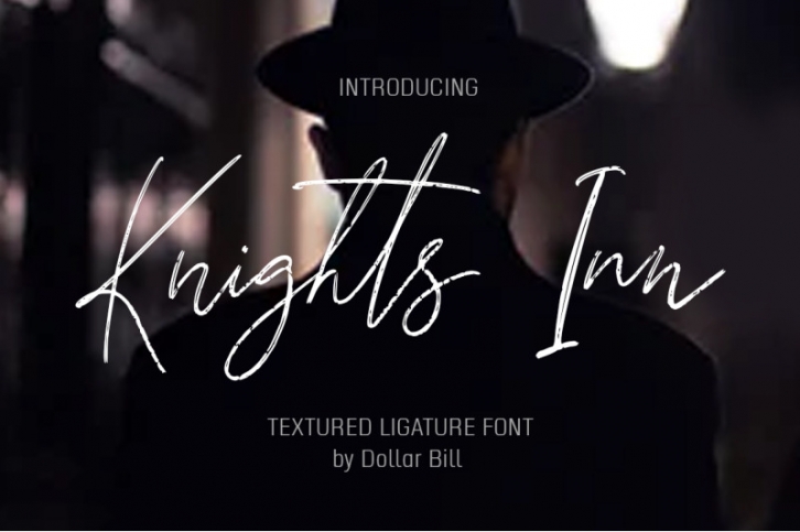 Knights Inn. Textured brush font. SALE! Font Download