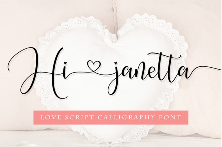 Hi janetta script Font Download