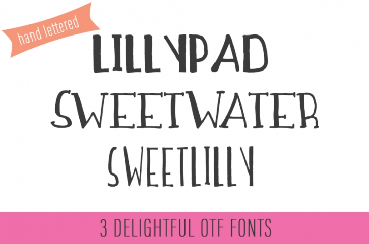 SweetWater | A Handwritten Font Trio Font Download