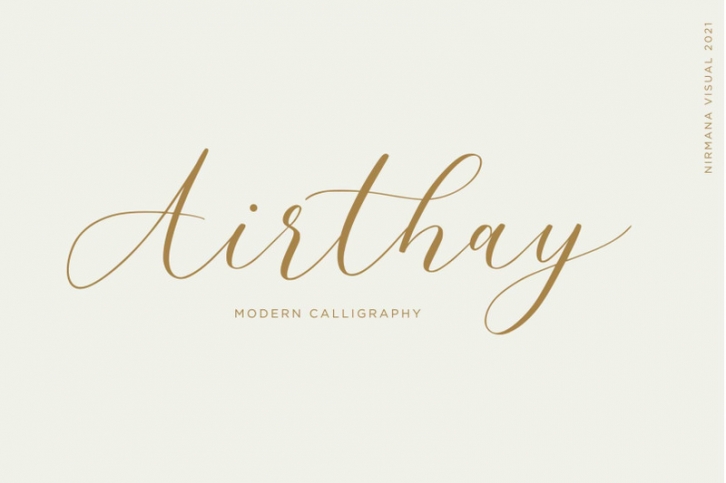 Airthays - Modern Romantic Calligraphy Font Download