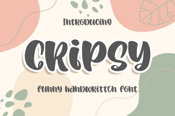 Cripsy a Funny Handwritten Font Font Download