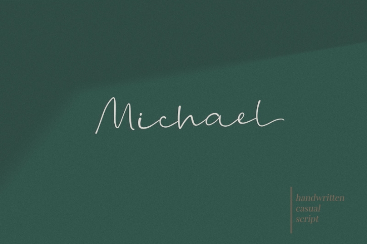 Michael - a modern handwritten font Font Download