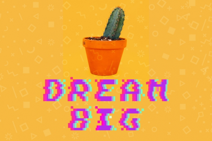 PIXEL GLITCH vector alphabet Font Download