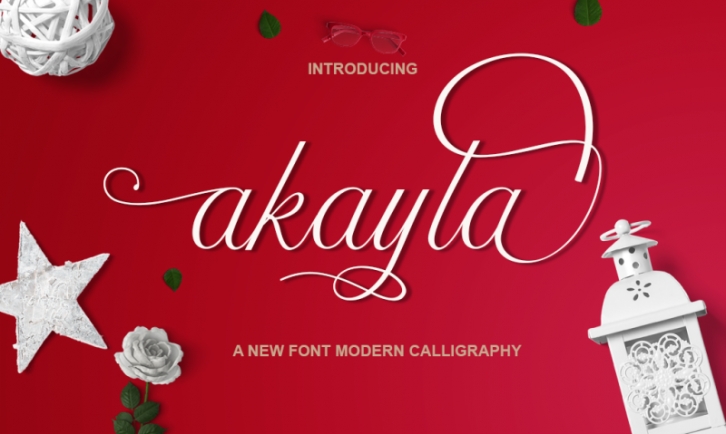 akayla script Calligraphy Font Download