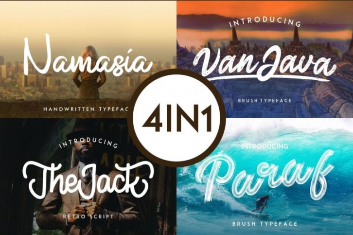 New Years Bundle | Brush Font Font Download