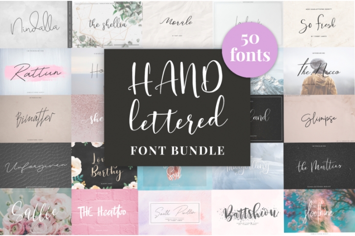 Handlettered Font Bundle Font Download