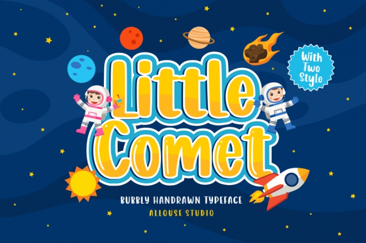 Little Comet - Bubbly Font Download
