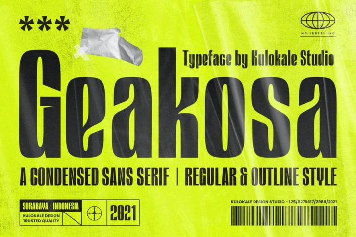 Geakosa Display Sans Serif Font Download