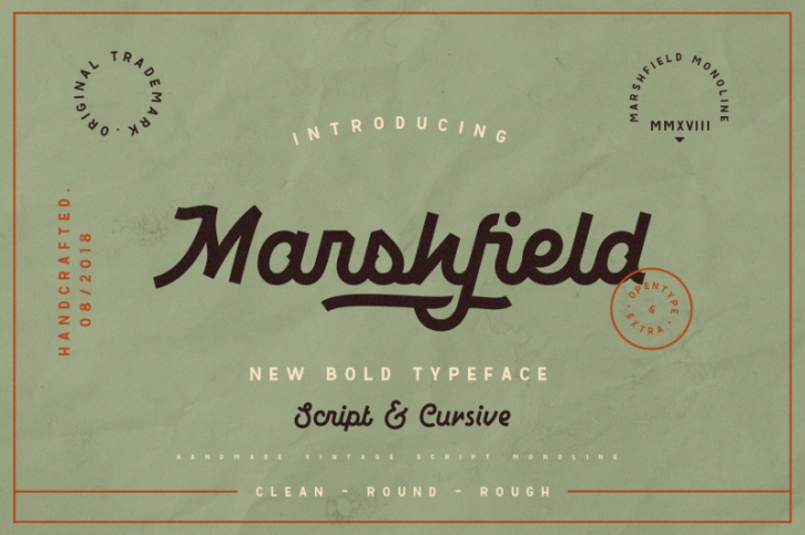 Marshfield Typeface Font Download