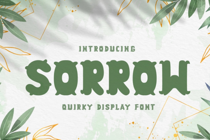 Sorrow - Quirky Display Font Font Download