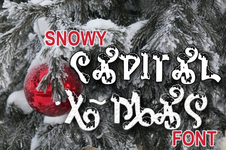 Snow-covered display font Font Download