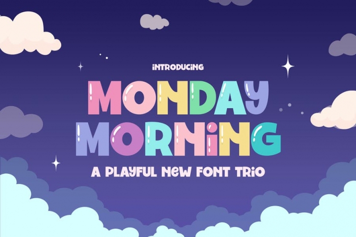 Monday Morning Font Trio Font Download