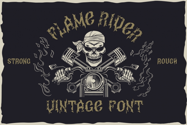 Flame rider Font Download