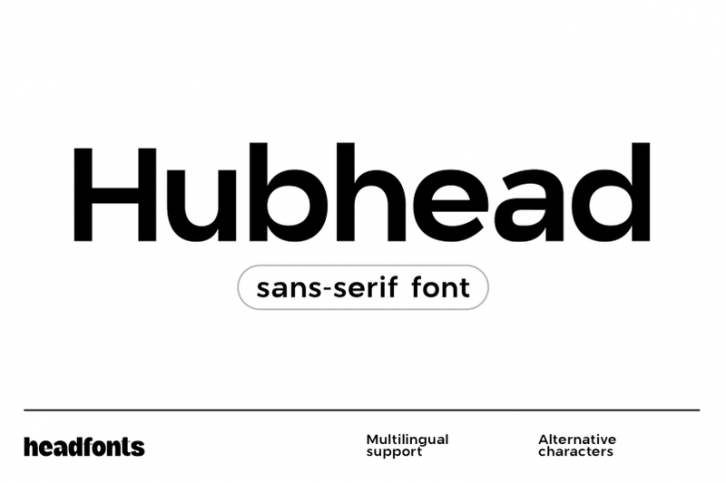 Hubhead Ggeometric Sans-Serif Font Font Download