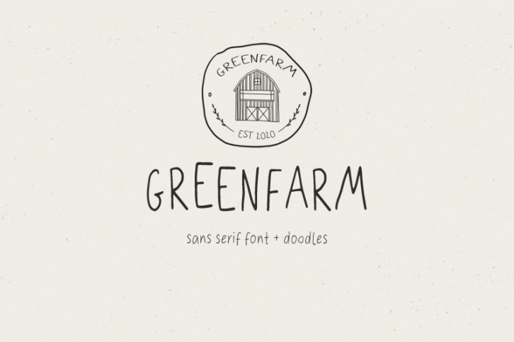 Greenfarm. Rustic Sans Serif font| Dooldles | 12 Logos Font Download