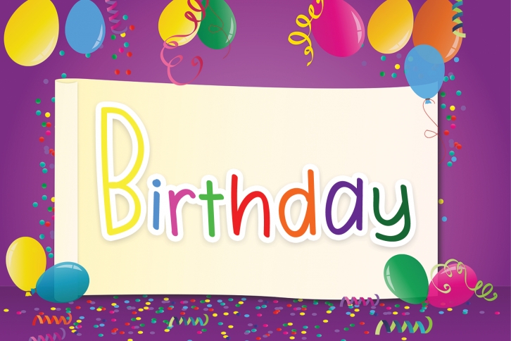 Birthday Font Download