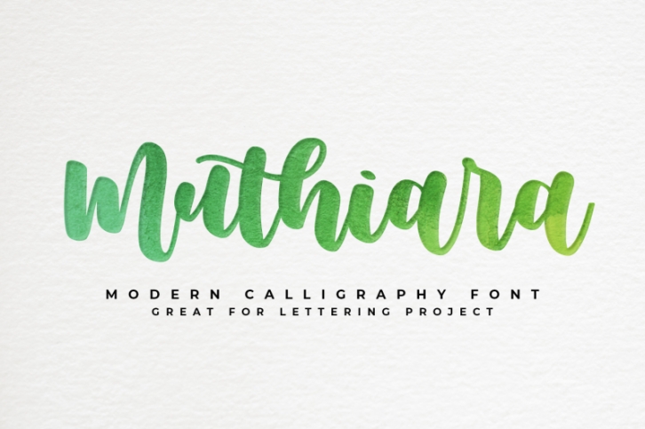 Muthiara - bouncy calligraphy - Font Download