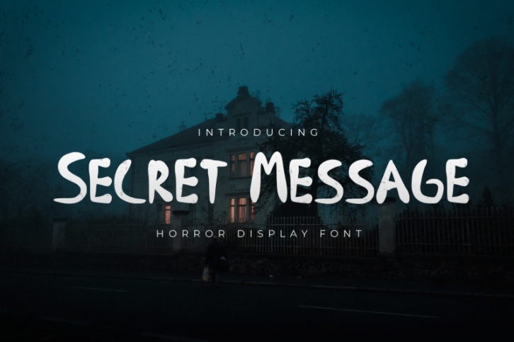 Secret Message - Horror Display Font Font Download