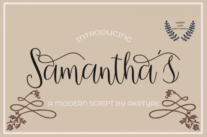 samantha script Font Download