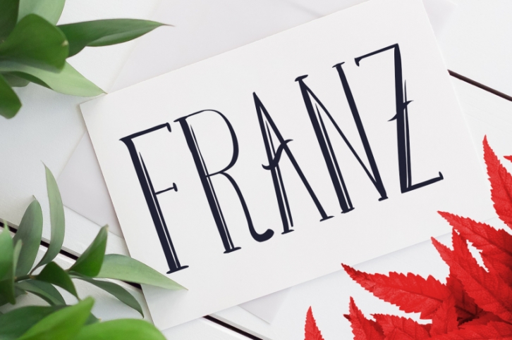 Franz: A Tall and Pointy Font Font Download