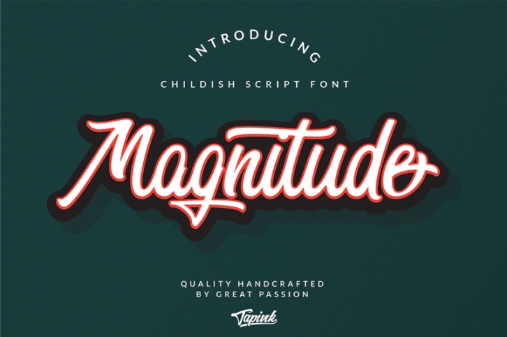 Magnitude Childish Script Font Font Download