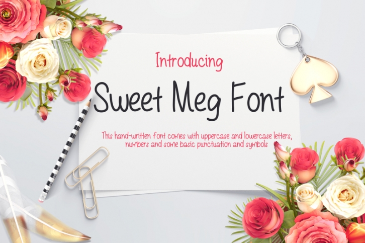 Sweet Meg - a Handwritten font Font Download
