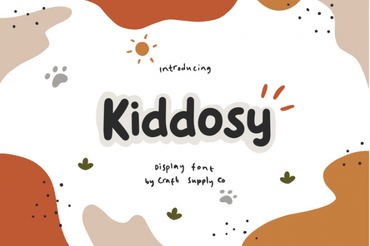 Kiddosy - Playful Display Font Font Download