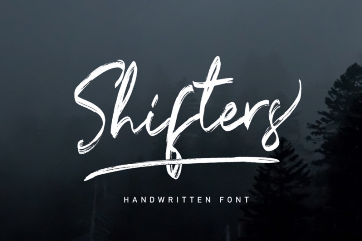 Shifters Handwritten Typeface Brush Font Download