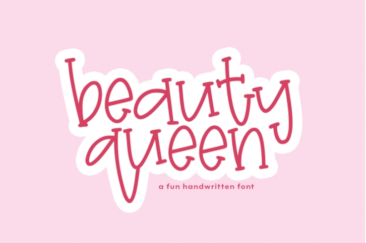 Beauty Queen - Fun Handwritten Font Font Download