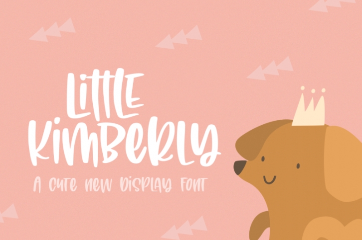 Little Kimberly Brush Font (Brush Fonts, Handdrawn Fonts, Display Fon Font Download