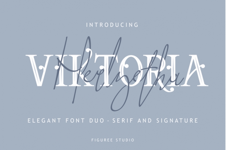 Victoria // Elegant Font Duo Font Download