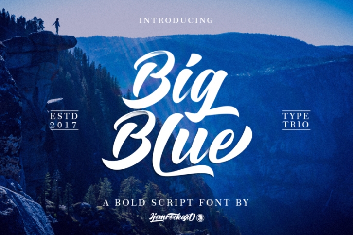 Big Blue - Type Trio Font Download