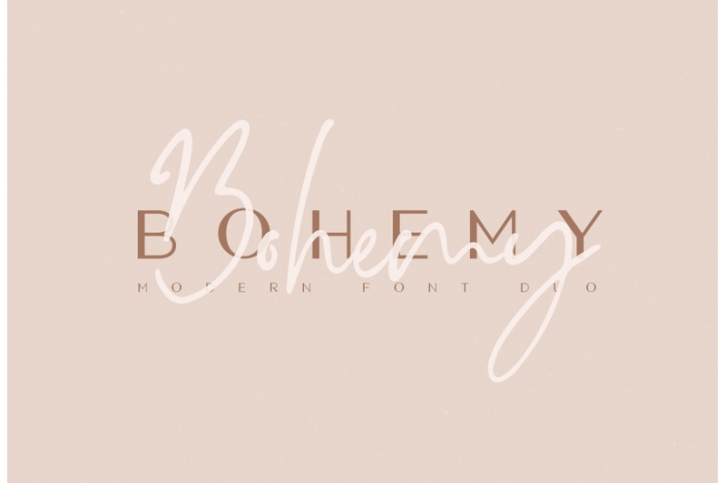 Bohemy Font Duo Font Download