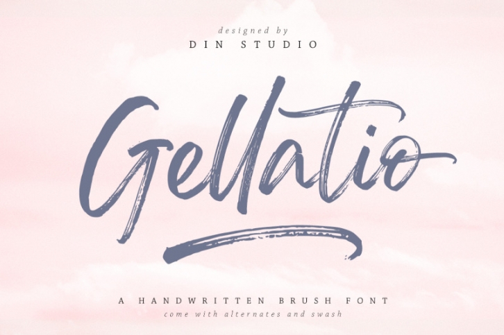 Gellatio Chic Brush Font Font Download