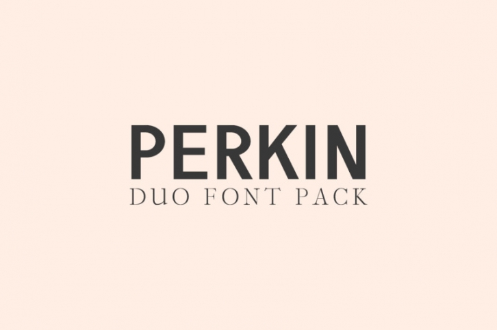 Perkin | Duo Font + Bonus Logo Font Download