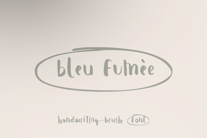 Bleu FumÃ¨e Font Download