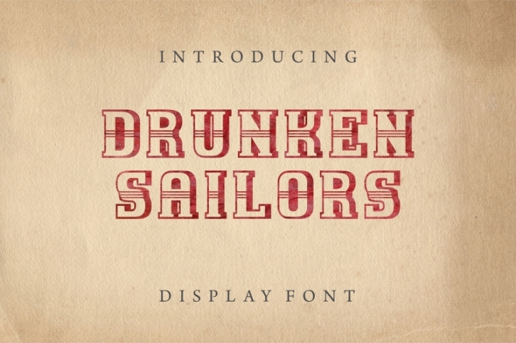 Drunken Sailors display font Font Download