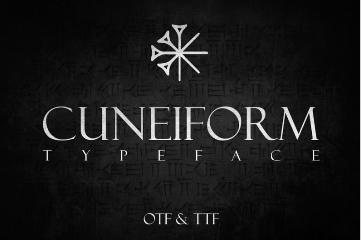 CUNEIFORM: An Ancient Typeface Font Download